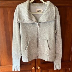 UGG Gray Zip-Up Sweatshirt